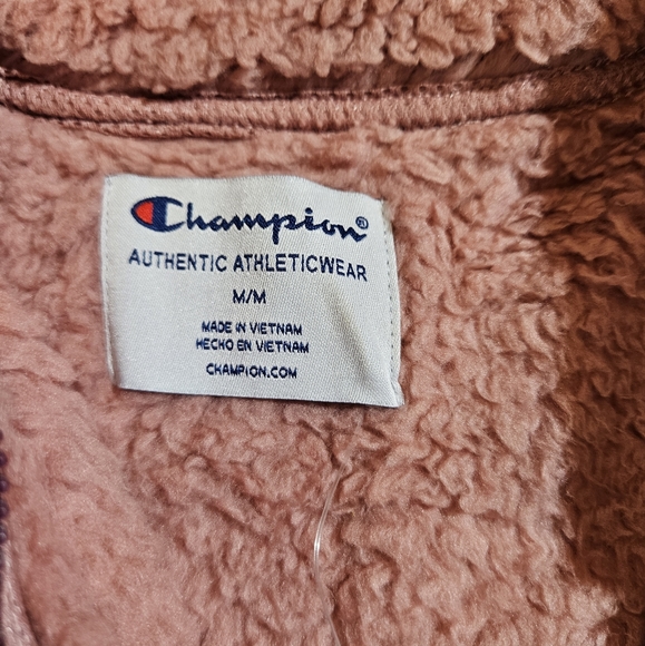 🎉Host Pick🎉Champion Fuzzy Pullover Sherpa Sweater Size M Mauve NWT - Picture 11 of 16